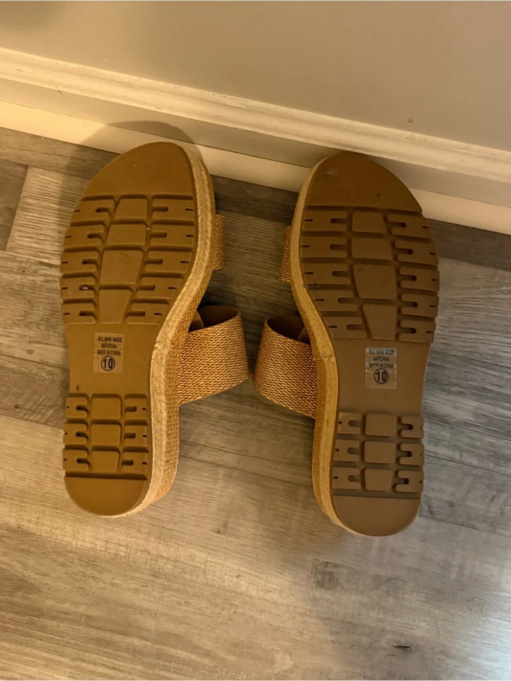 Soda Tan Woven Double-Buckle Slide Sandals - Picture 3 of 3